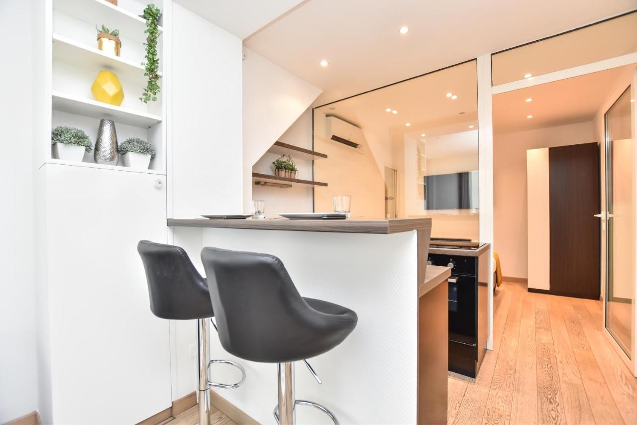 Ferienwohnung Charming 1Br-4P - Eiffel Tower - Trocadero Paris Exterior foto